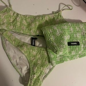 BARELY WORE SMALL TRIANGL BIKINI